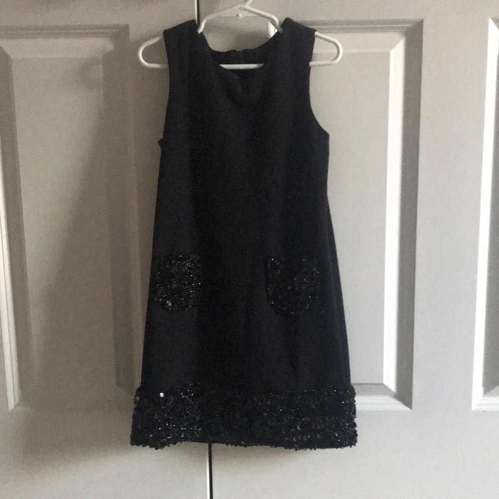 Girls Lands End black dress size 5/6